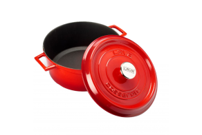 LAVA CAST IRON CASSEROLE Ø24 RED