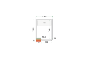 CR 120x150x220 Cold Room Panels 80 mm