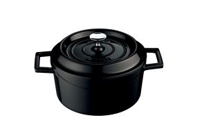 LAVA CAST IRON CASSEROLE Ø32 BLACK