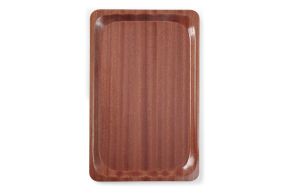 Serving tray, rectangular, non-slip, laminated, HENDI, GN 1/1, Mahogany, 325x530mm