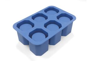 Ice shot glass mould, BarUp, Blue, 125x190x(H)60mm