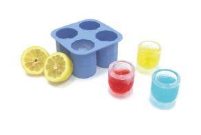Ice shot glass mould, BarUp, Blue, 122x122x(H)60mm