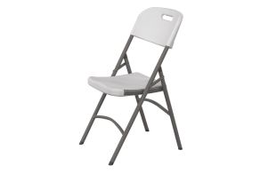 Catering chair, HENDI, max. load 180 kg., White, 540x440x(H)840mm