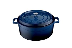 LAVA CAST IRON CASSEROLE Ø28 BLUE