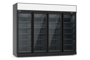 FREEZER 4 GLASS DOORS BLACK INS-2060F BL  *TRANSPORT ON REQUEST*