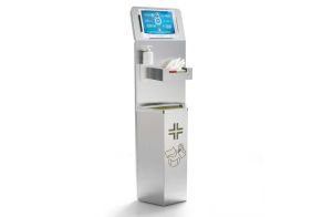 4-Feature Stainless Steel Sanitation Station