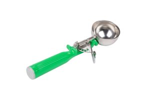 2 2/3oz Disher w/Green Handle