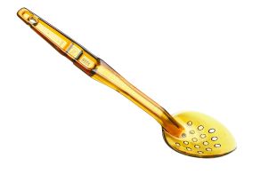 High-Heat Perforated Deli Spoon