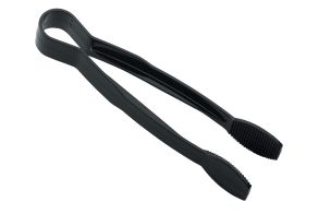 Black Flat Grip Tong 230mm