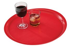 Cambro Red EpicTread™ Tray Ø389mm