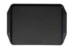 Black Fast Food Tray w/handles 410x300mm