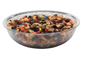 1.7L Clear Polycarbonate Pebbled Bowl