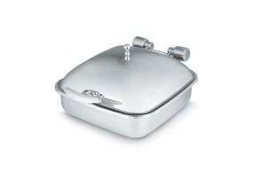 Square Intrigue Chafer w/Porcelain Food Pan