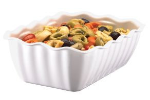 2L White Deli Crock