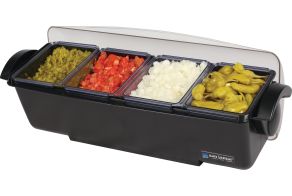 4-Compartment Dome Garnish Centre