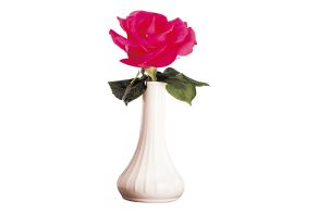 White  6'''' Bud Vase