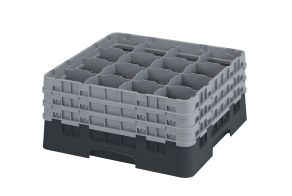 H196mm Black 16 Compartment Camrack