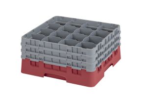 H215mm Cranberry 16 Compartment Camrack