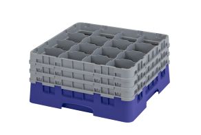 H196mm Navy 16 Compartment Camrack