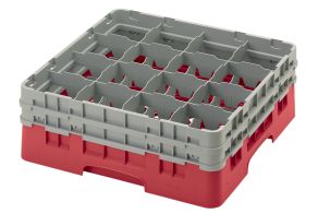 H155mm Red 16 Compartment Camrack
