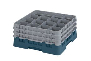 H196mm Teal 16 Compartment Camrack