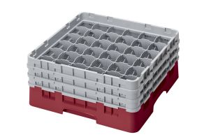 H174mm Cranberry 36 Compartment Camrack