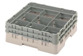 H133mm Beige 9 Compartment Camrack