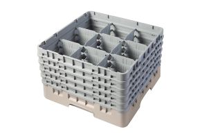 H257mm Beige 9 Compartment Camrack
