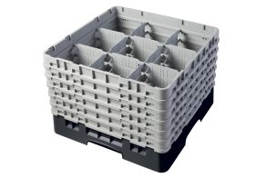 H298mm Black 9 Compartment Camrack