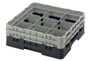 H133mm Black 9 Compartment Camrack