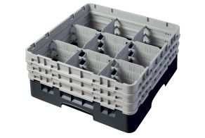 H174mm Black 9 Compartment Camrack