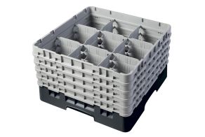 H257mm Black 9 Compartment Camrack