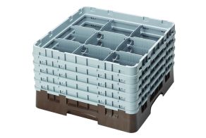 H257mm Brown 9 Compartment Camrack