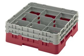 H133mm Cranberry 9 Compartment Camrack