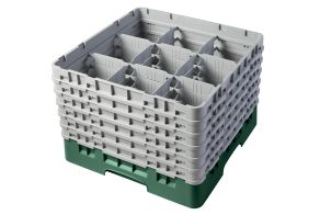 H298mm Green 9 Compartment Camrack