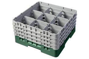 H215mm Green 9 Compartment Camrack