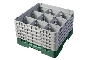 H257mm Green 9 Compartment Camrack