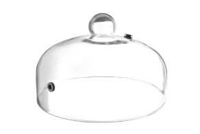 Glass dome with vent, HENDI, Plate dome, ?260x(H)174mm