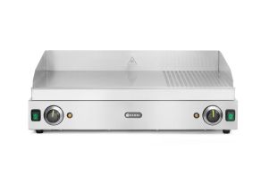 Griddle 1/3 ribbed, HENDI, Profi Line, 2/3 flat, 1/3 ribbed, 230V/3500W, 720x550x(H)245mm