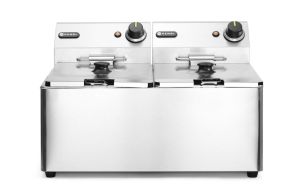Deep fryer Kitchen Line - 2x 8L, HENDI, Kitchen Line, 16L, 230V/7000W, 542x430x(H)351mm