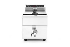 Induction deep fryer with drain tap, 8 l, HENDI, 8L, Light grey, 230V/3500W, 288x619x(H)408mm