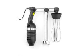 Set: Stick blender 350 with variable speed + whisk + wall-mounted rack, HENDI, Kitchen Line, Black, 230V/350W, 110x324x(H)816mm