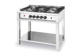 Gas cooker - 5 burners, open frame, HENDI, Kitchen Line, 14,3kW, 900x640x(H)910mm