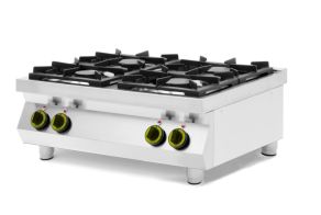 Gas cooker 4-burner Kitchen Line - table top, HENDI, Kitchen Line, 19kW, 800x700x(H)310mm