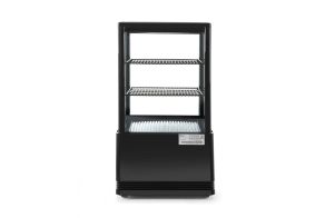 Refrigerated display cabinet, 58 l, Arktic, black, 230V/170W, 452x406x(H)830mm
