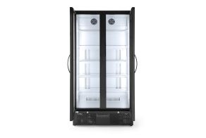 Back bar refrigerator double-door, Arktic, 477L, Black, 220-240V/365W, 900x530x(H)1820mm