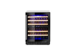 Wine cooler, 2-zone, 46 bottles, Arktic, 133L, 220-240V/90W, 595x646x(H)830mm