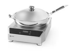 Induction wok model 3500, HENDI, Profi Line, induction wok+wok pan, 230V/3500W, 340x450x(H)295mm