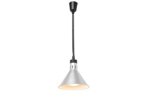 Rise and fall heat lamp conical, HENDI, Silver, 230V/250W, ?275x(H)250mm