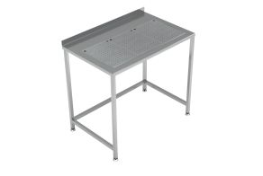 WORKTABLE WITH INTEGRATED DRIP-TRAY 1000X650